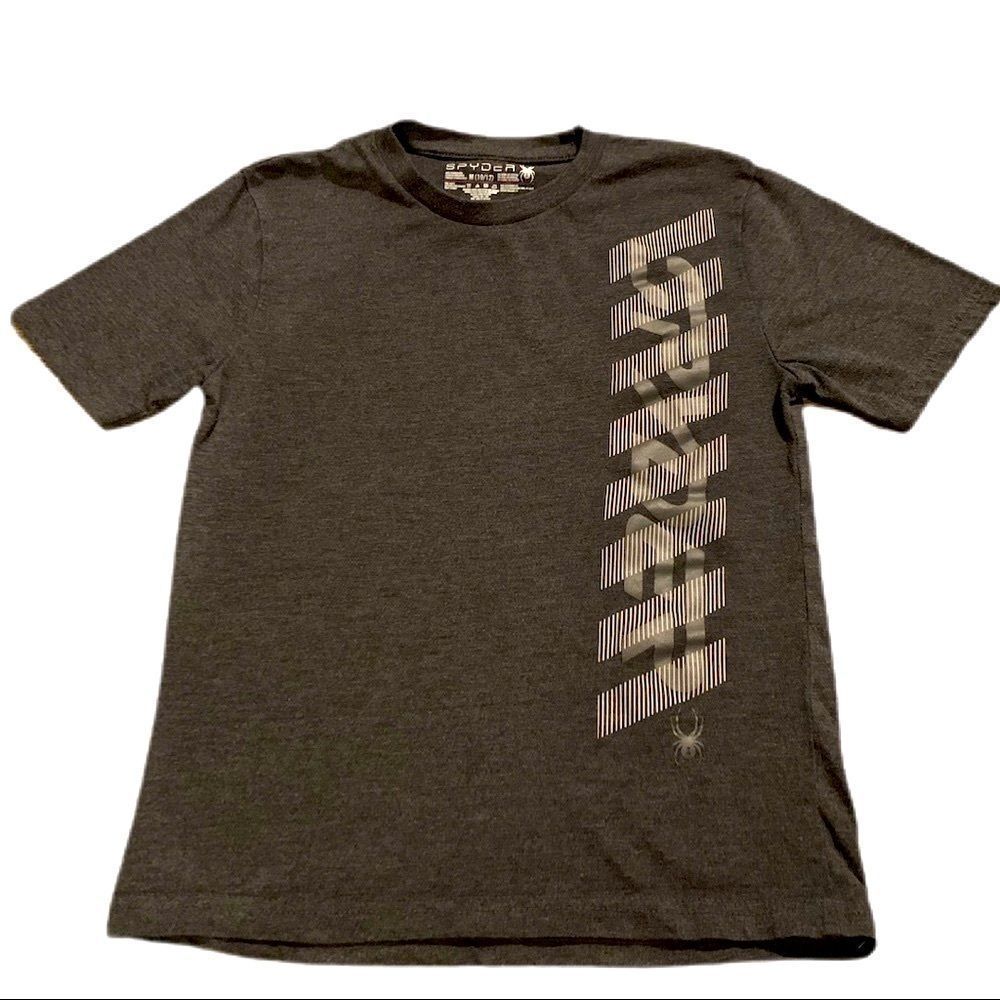 Spyder boys M (10/12) grey and black t shirt